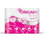 Origami So Soft 3 Ply 12 in 1 Toilet Tissue Paper | Ultra Absorbent with No Clog & Easy Flush Feature | Gentle on Skin (160 Pulls Total 1920 Sheets)