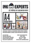 Ink Experts Versa All Purpose A4 Sublimation Paper 115gsm (100 Sheets)