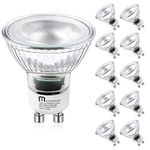 Mastery Mart GU10 [50-Watt] [Dimmable], Spotlight Led Bulbs, 2700K Soft White Warm Light, Beam Angle: 40°, E26 Base, 400 Lumens, CRI 80+, Energy Star, UL Listed, 5.5W [50W Equivalent]- (10 Pack)