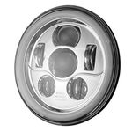 Eagle Lights Valkyrie 7 inch Projection LED Headlight with Halo Ring Kit for 96-03 Honda Valkyrie Models