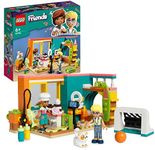 LEGO Friends Leo's Room, Baking Themed Bedroom Playset, Collectible Toy for Kids, Girls and Boys with Olly Mini-Doll, Pet Cat & Accessories, Small Gift Idea, 2023 Characters 41754