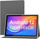 BYYBUO 10.1 inch Android 12 Tablet with Protect Case, Octa-Core 2.0 GHz Processor, New Upgrade 7000mAh, 10+64GB, Expand to 512GB, 1920x1200 Full HD Tablets Prime 10 Inch