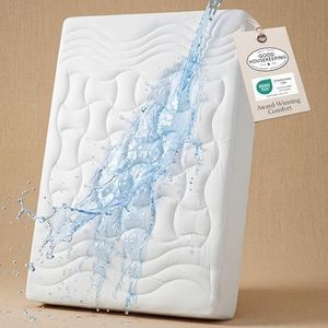 Bedsure King Size Mattress Protector Waterproof - Quilted Fitted Waterproof Mattress Pad Topper with 8-21 Inches Deep Pocket, Noiseless Bed Cover Padded, Machine Washable,White, 78x80 Inches