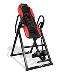 Health Gear - ITM 6400 - Deluxe Heat and Vibration Massage Inversion Table, Black, Red