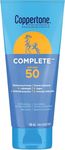 Coppertone Complete SPF 50 Sunscreen Lotion, Lightweight and Moisturizing Sunscreen, Water Resistant Face and Body Sunscreen Broad Spectrum SPF 50 UVA/UVB Protection, Oxybenzone Free, 148mL