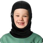 HIKENTURE Kids Balaclava Ski Mask, Children Winter Balaclava, Windproof Cold Weather Neck Warmer & Thermal Ski Hats for Boys, Girls(1171-A1) Black