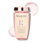 Kérastase Gloss Absolu Anti-Frizz Shampoo For Bouncy, Glossy Hair | Fine To Medium Hair | 4-Days Anti-Frizz | With Hyaluronic & Glycolic Acid, Wild Rose-In-Oil | 250ml