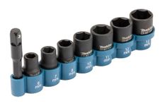 Makita E-12289 8 Piece Impact Socket Set ¼” Sq