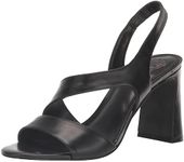 Vince Camuto Women's Abbeanna Block Heel Sandal Heeled, Black, 5