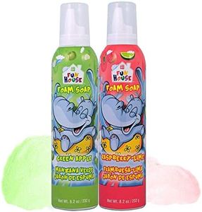 Moneysworth & Best Fun House Kids Foam Soap green Apple & raspberry-Lime, 2 Pack 14423