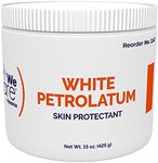 Dynarex White Petrolatum, Petroleum Jelly for Dry, Damaged or Cracked Skin, Soothing White Petroleum Jelly for Minor Skin Irritations, 15 oz. (425g) Jar, 1 Petroleum Jelly Jar