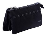 HiChange Pencil Case Large Capacity Pencil Cases Pencil Bag with Compartments (3 Pocket Black)