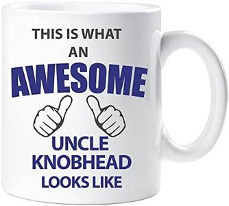 60 Second Makeover® Tasse en céramique avec inscription « This Is What An Awesome Uncle Knobhead Looks Like »