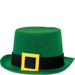 Amscan St.Patrick's Green Top Hat-15cm x 33cm, Multicolor-Pack of 1, 5" x 6 1/2"