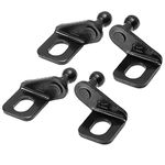 X AUTOHAUX 2 Pair 10mm Car Ball Studs Mounting Brackets Black 42x35x21mm