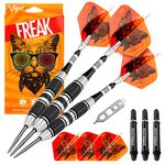 Viper"The Freak" Steel Tip Darts, Grooved Barrel, 22 Grams