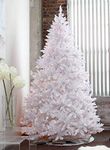 7 Foot Pre-lit Sparkling White Christmas Tree (7ft Pre-lit)