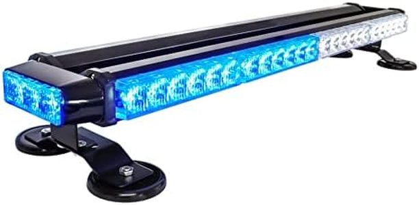 CUMART 26.5" 54 LED Emergency Warning Flashing Light Bar for Firefighter Trucks EMS Law Enforcement Vehicles Police Cop Car Double Side Strobe Light Traffic Advisor Magnetic Base