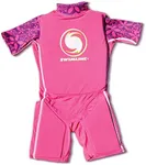 Swimline Lycra Floating Swimsuit Swim Trainer Wet Suit Life Vest Full Body Floatation Device for Water Safety and Skill Building, Medium, Pink