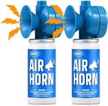 Air Horns for Safety 1.4oz, Boat Horn with Powerful Sound (120 dB) Heard from 1/2 Mile away, Bear Horn to Scare Bears (Blue, 2 Pack)