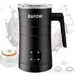 4 in 1 Electric Milk Frother: Milk Steamer for Hot and Cold Milk Froth - Automatic Coffee Foam Maker 350 ml/10 oz Instant Milk Chocolate Heater for Latte Cappuccino