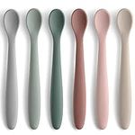 6-Piece Silicone Feeding Spoons for