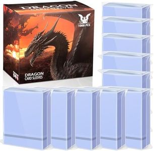 YMluky 1000PS Clear Trading Card Sleeves, Baseball Card Sleeves Perfect Fit for MTG,Yugioh, Magic and Waterproof, Dustproof, Prevent Card Fading, Extra Durability