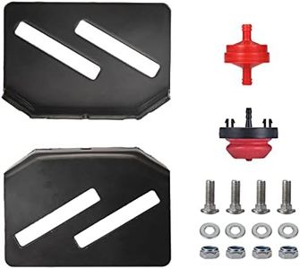 Mikatesi 532174762 LH Left & 532436125 RH Right SnowBlower Slide Skid Plate Shoes 2 Pack for Husqvarna Poulan Craftsman with Mounting Hardware Primer Bulb Fuel Filter Kit