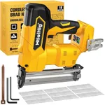 Cordless 18GA Brad Nailer for Dewalt 20V Max, 18 Gauge Nail Gun with 1000 Nials for Wood Carpentry, Brushless, 2 Mode, 5/8 to 1-1/4 Inch, Tool Only