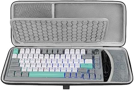 Geekria 75% Keyboard Case, Hard Shell Travel Carrying Case for 84-Key Portable Keyboard, Compatible with Keychron K2 Version 2/ K2/ Q1/ V1, ASUS ROG Azoth 75%, Aula F75 Pro, Redragon K673 PRO