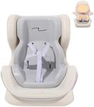 Doll Car Seat for10-17cm Dolls with Air Vent Clip, Cute and Functional Car Ornament for Blind Box Doll Fans Collectors (Grapefruit Color) (Gray)