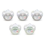 NUK Orthodontic Pacifiers, 0-6 Months, 5-Pack