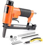 Kamsin KN7116L Type 71 Long Nose Pneumatic Upholstery Staple Gun, 9.0mm Crown 6-16mm Staples Upholstery Stapler, 1/4" BSP Air Connector Fine Wire Staple Gun for Carpentry, Furniture