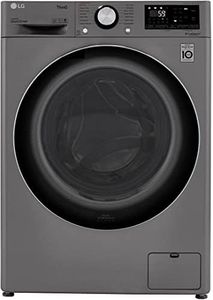 LG WM3555HVA 2.4 Cu. Ft. Smart Wi‑Fi Enabled Front-Load All-in-One Washer/Dryer Combo – Compact, Energy-Efficient Laundry Solution, White