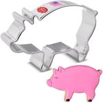 Ann Clark Cookie Cutters Pig Cookie Cutter, 3.8"