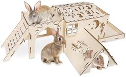 Teabelle Wooden Rabbit Hideout Hous