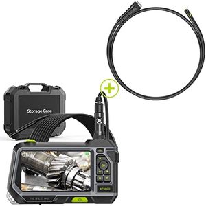 Teslong 5.5mm Dual Lens Endoscope with 5" Monitor & 3.2ft Triple Lens 7.9mm/0.3inch Waterproof Probe