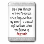 3dRose lsp_273822_1 Quotes - Aristotle - Be a free thinker Toggle Switch