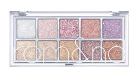 Rom&Nd Better Than Natural Palette 00 Light & Glitter Garden (Pack Size:6g), Glitter Eyeshadow, Korean Makeup, Makeup (Multicolor)