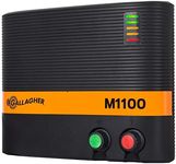 Gallagher M1100 Electric Fence Charger | Powers Up to 110 Miles / 650 Acres of Clean Fence | ​11 Joules, 110 Volt Energizer, Added Power Reserve | Unbeatable Reliability | Easy Installation
