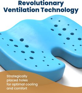 Everlasting Comfort Gel Memory Foam Seat Cushion – Ergonomic Support