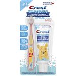 Oral-B Fluoride Free Training Toothpaste Kit for Kids and Toddlers, Toothpaste in Mild Strawberry Flavor and 1 Toothbrush, Featuring Disney's Winnie The Pooh, 36 mL