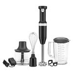 KitchenAid Variable Speed Cordless Hand Blender w/ Accessories, KHBBV83BM