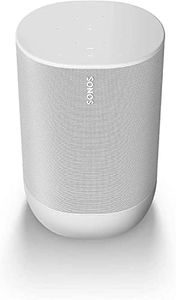 Sonos Move - Battery-powered smart speaker, Wi-Fi and Bluetooth with Alexa built-in - Lunar White, (1) Single Room (MOVE1US1)