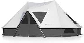 KingCamp Khan Palace Glamping Luxury Canvas Tent with Stove Jacks, Outdoor Camping Tent for 4 Seasons Family Camping