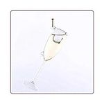 Glass Champagne Glass Ornament