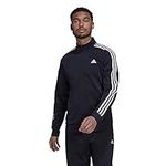 adidas Mens Essentials Warm-Up 3-Stripes Track Jacket Ink/White L