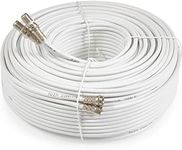 SSL Satellites 10 m Twin Satellite Shotgun Cable Extension Kit with Fitted F Connectors for Sky HD Q and Freesat - White (10 Meter, White)