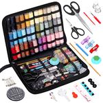 Mardatt 206Pcs Sewing Kit for Adults Includes 41 Colors Threads, Needles, Buttons, Thimble, Tape Measure, Seam Ripper, Scissors and Sewing Supplies Accessories for Home Traveler Emergency Repairs