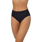 Le Mystere Women's Seamless Comfort Brief, Black, Small